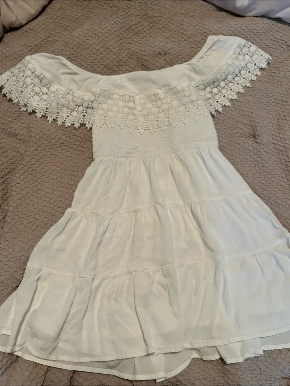 White Off-Shoulder Dress